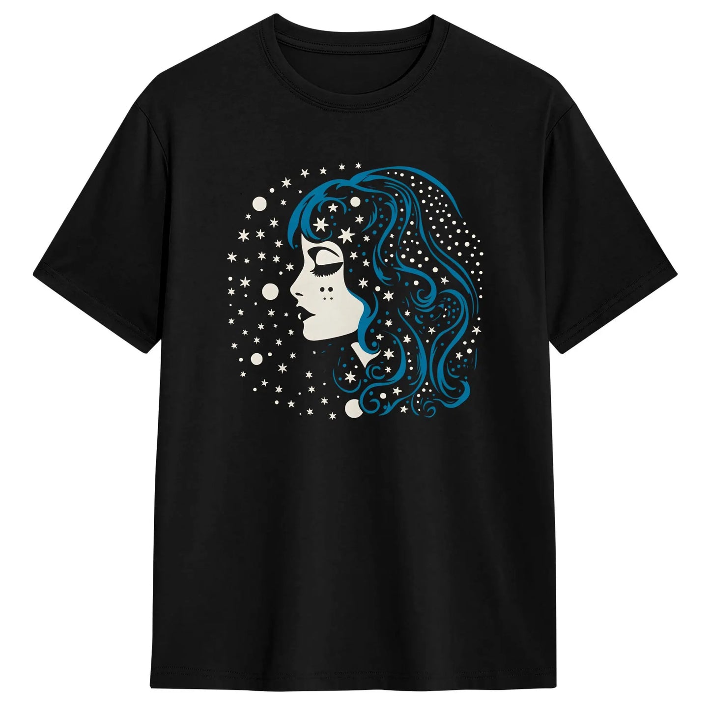 Men's Moon Goddess T Shirt Pure Cotton Clothes Vintage Short Sleeve Crew Neck Tees New Arrival T-Shirt Peaceful Pleasures Health and Wellness 2 5XL