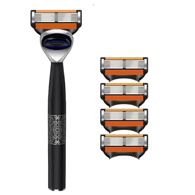 7-Layer Stainless Steel Safety Razor Blades | Replaceable Head