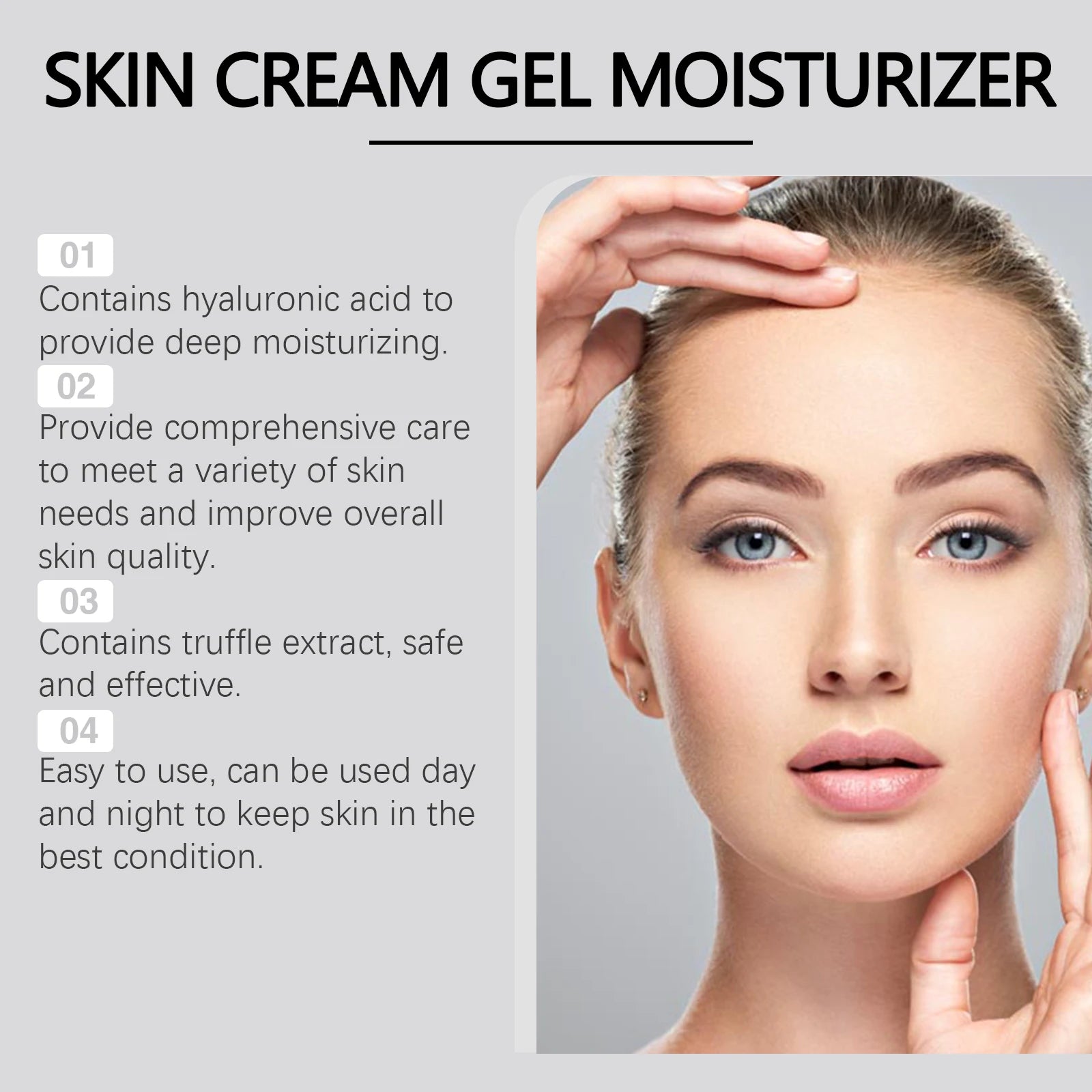 White Truffle Moisturizing Cream Reduce Fine Lines Increase Skin Elasticity Relieve Dryness Gentle Deep Nourishing Face Cream Peaceful Pleasures Health and Wellness