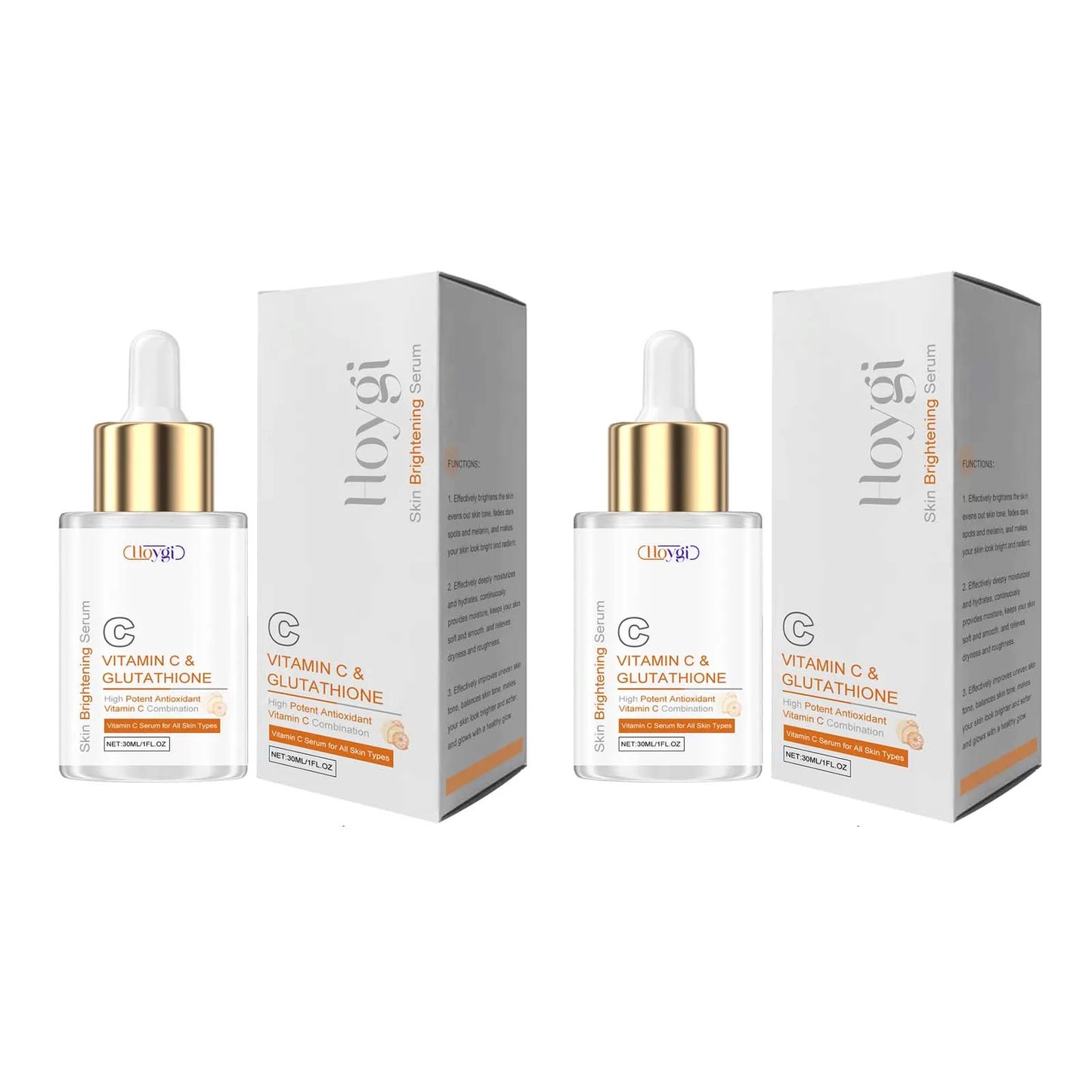 Vitamin C & Glutathione Brightening Serum – Fade Dark Spots