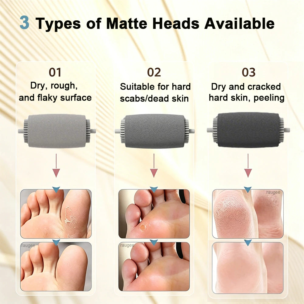 Electric Foot Grinder Automatic Electric Callus Remover for Feet Rechargeable Electric Foot File Pedicure Tool Dead Skin Remover Peaceful Pleasures Health and Wellness