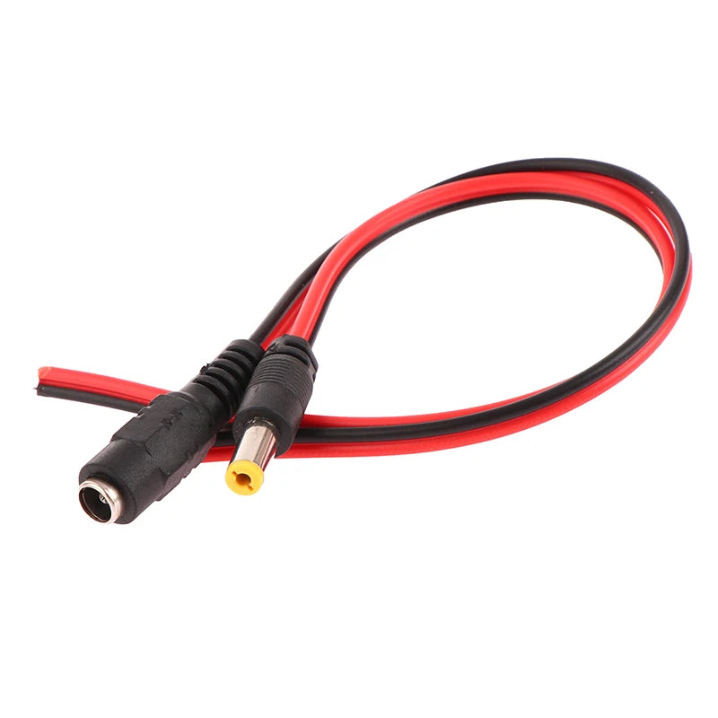 5-Pack DC Power Connector Cable 5.5×2.1mm for CCTV Cameras DC Power Connector Peaceful Pleasures Health and Wellness