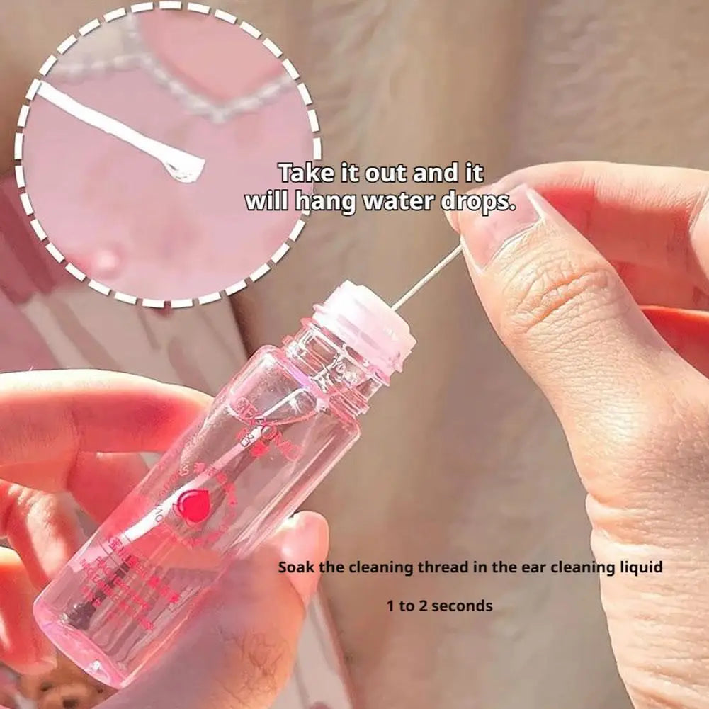 Ear Piercing Cleaning Kit – 60 Soft Lines & Gentle Solution
