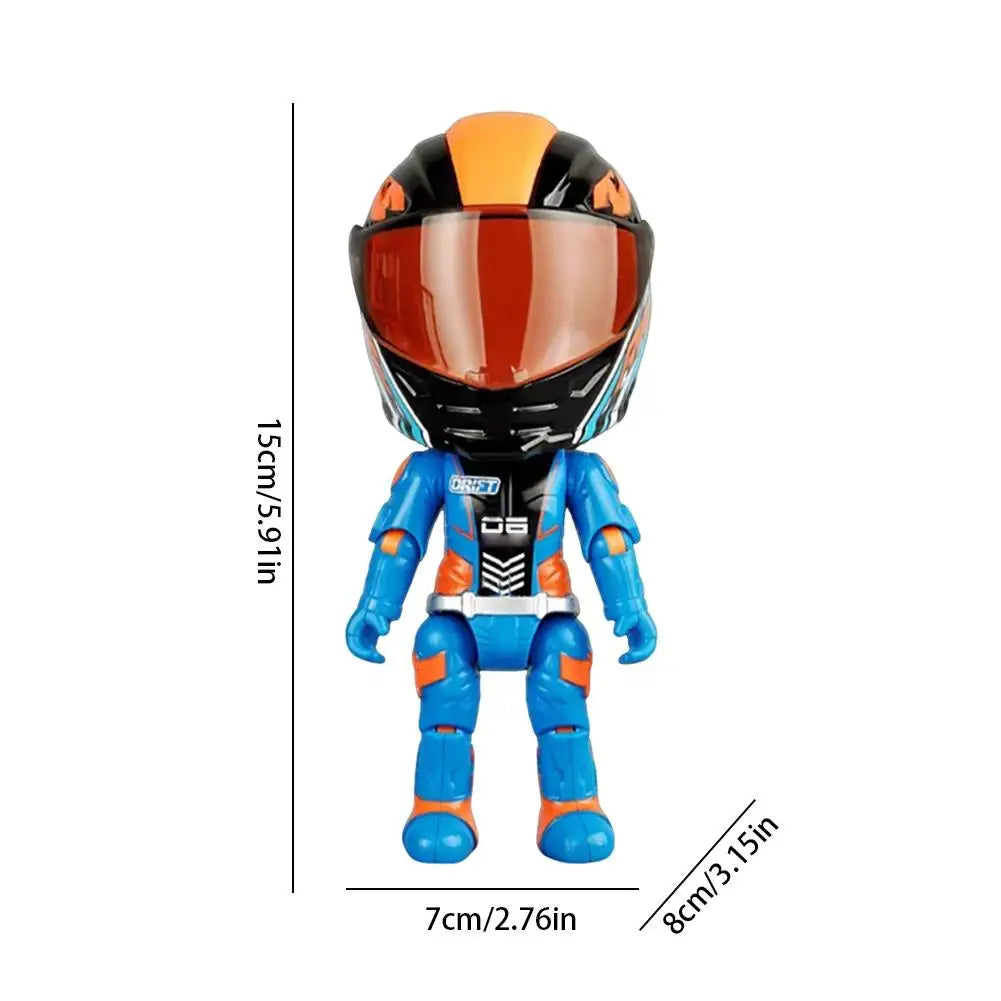 1:12 Motorcycle Rider Diecast Figurine | Racing Driver Model