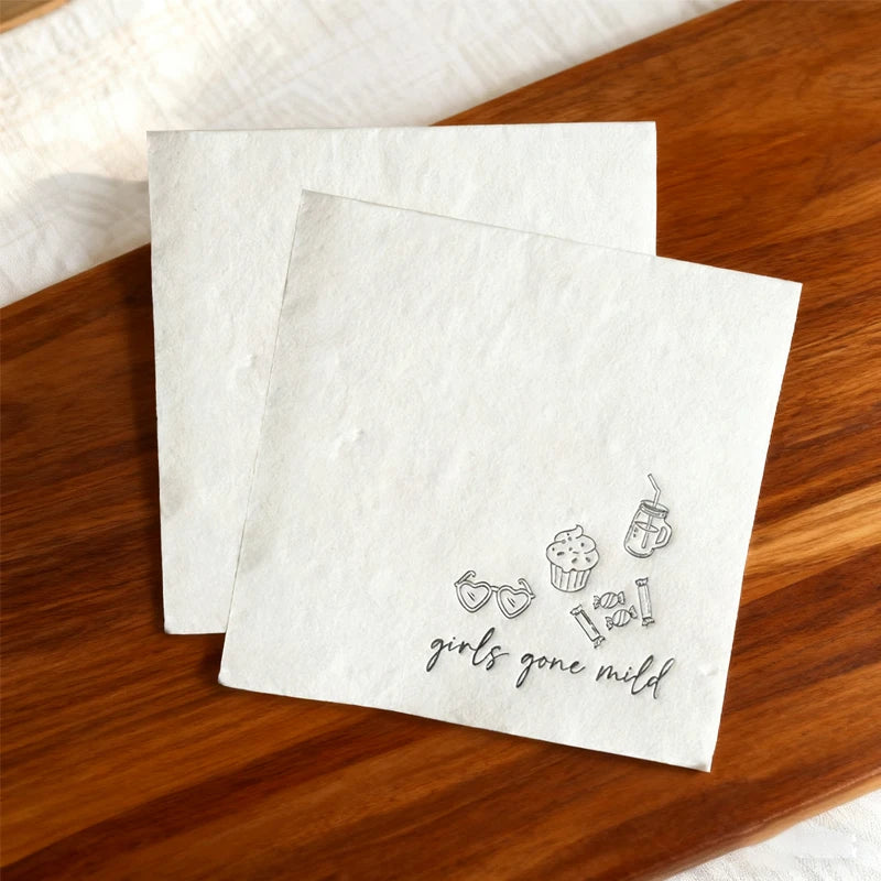 Gone Mild Bachelorette Ice Blue Cocktail Napkins – 20pc Party Set