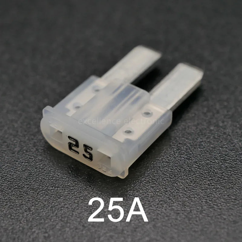 100/50/10pcs Mini M2 Car Fuse Long Foot Insert 5Amp 7.5Amp 10Amp 15A 20A 25A 30A 32V Zinc Auto Fuse Electric Peaceful Pleasures Health and Wellness