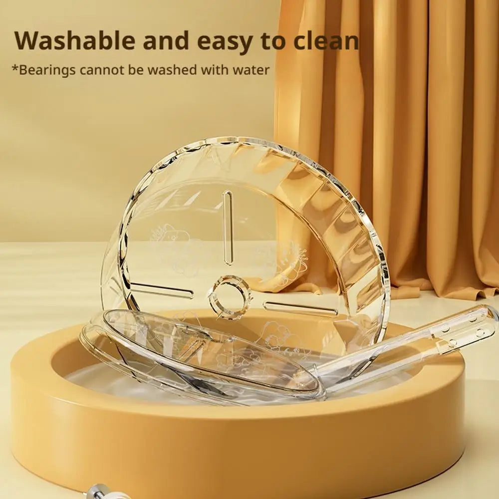 Hamster Running Wheel Exercise Toy for Quiet Play Peaceful Pleasures Health and Wellness