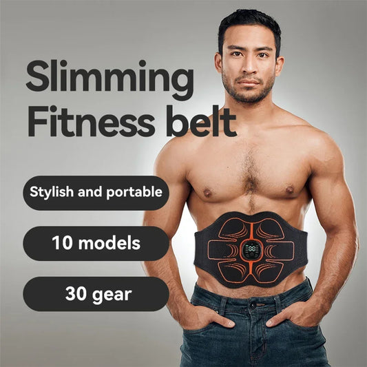 Hailicare EMS Abs Toning Belt – 10 Modes, LCD, Rechargeable EMS Abdominal Trainer Oasis Select
