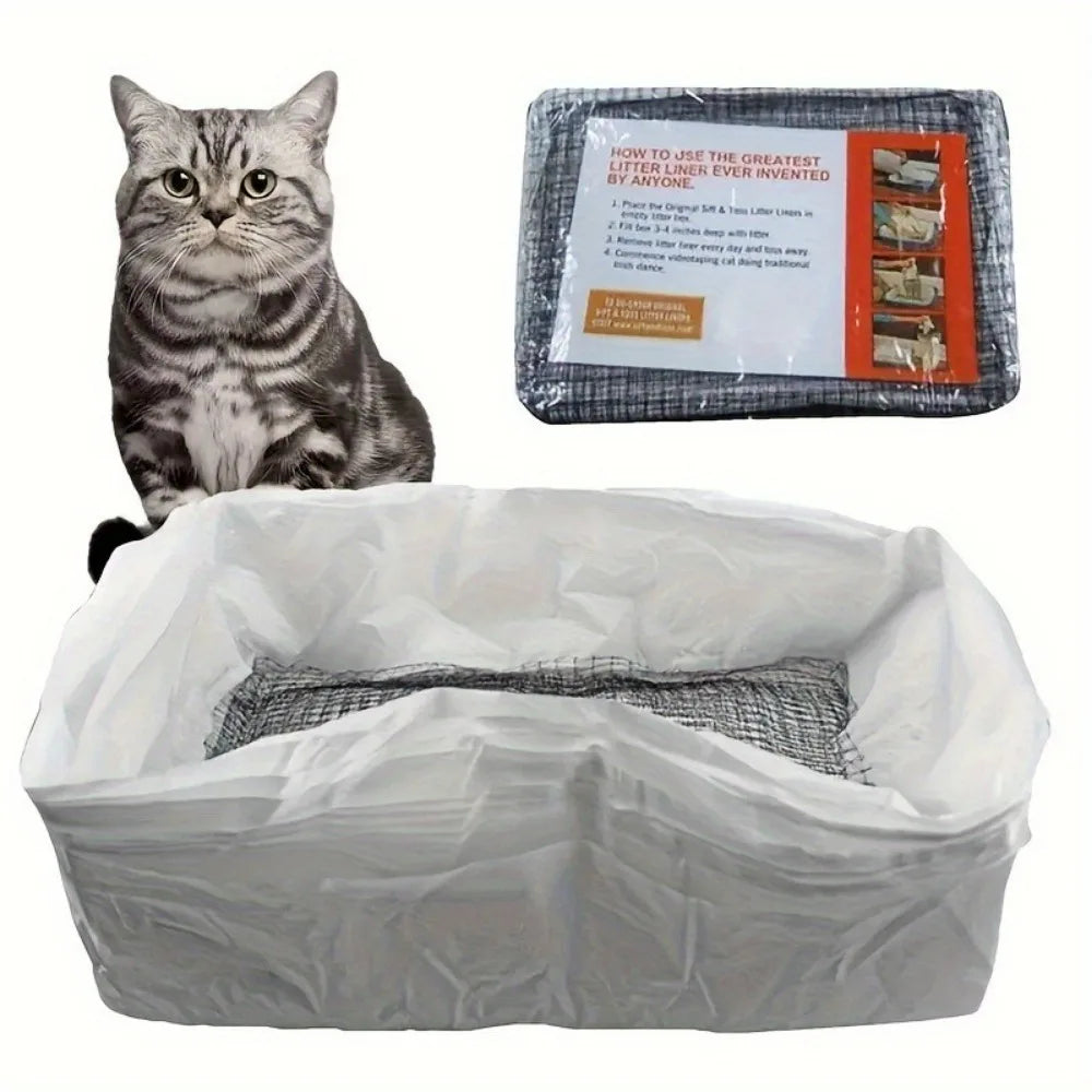 10pcs Washable Cat Litter Filters - Easy to Use, Recyclable, Excellent Workmanship, Designed for Pet Litter Box Liners Peaceful Pleasures Health and Wellness 10pcs