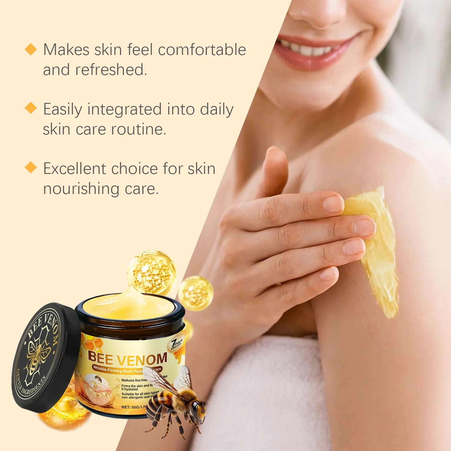 Bee Venom Firming Cream – Anti-Wrinkle Lifting Moisturizer