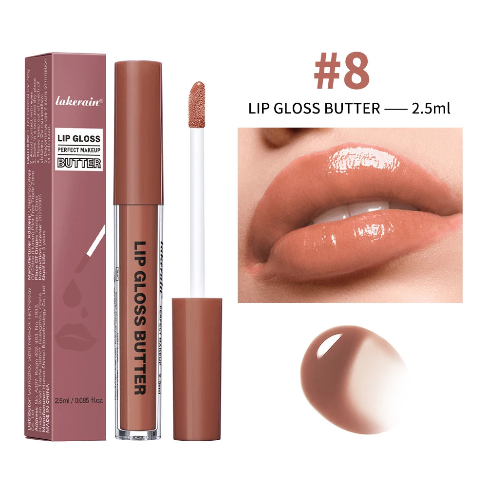 Lip Gloss Lip Stain Plumping Moisturizing Nourish Lubricating Various Colors Bright Lip Tint Long Lasting Lipgloss Cosmetics Peaceful Pleasures Health and Wellness color 8