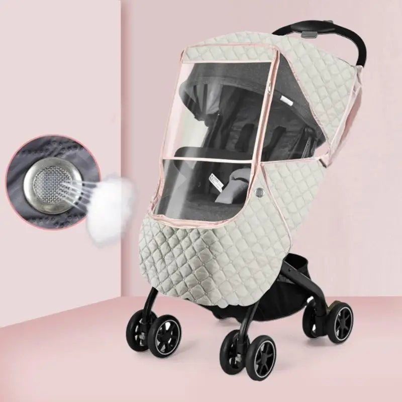 Universal Baby Pushchair Rain Cover – Windproof Weather Shield
