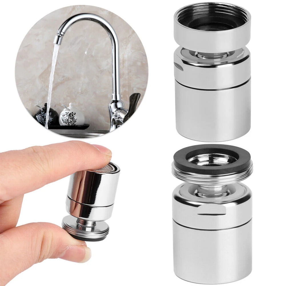 360° Swivel Faucet Aerator – Water-Saving Brass Nozzle