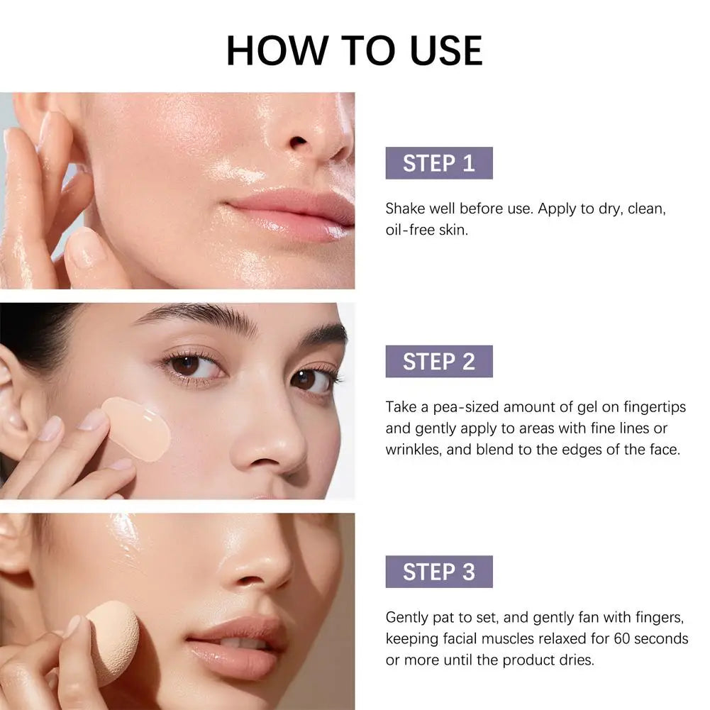 60 Seconds Achieve Facial Effect Tinted Firming Gel Natural Lift Beautify Skin Tone Correction 30ml Hydrate Whiten Makeup Primer Peaceful Pleasures Health and Wellness