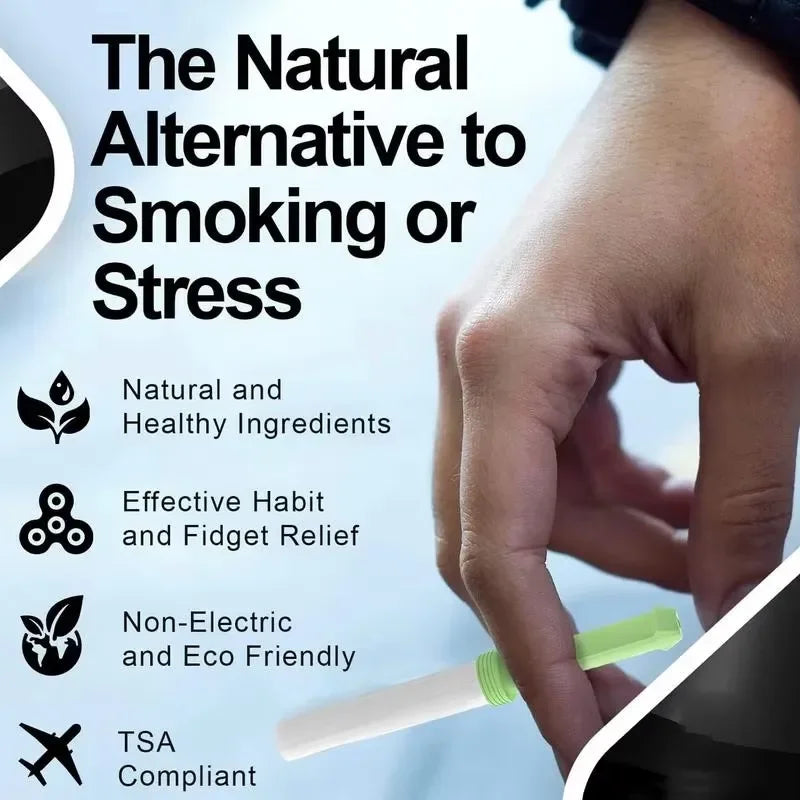 1PC/2pc Smokeless air inhaler non electric inhalation men's car and train travel safety Smoking cessation tool Peaceful Pleasures Health and Wellness