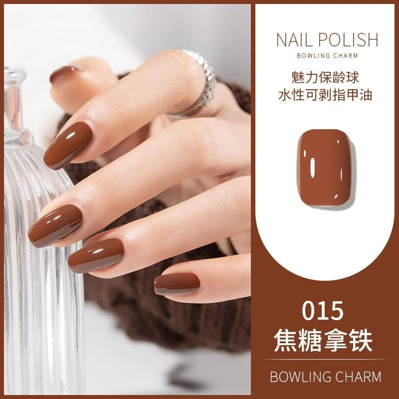 40 Colors Water-Based Nail Polish | Quick Dry No-Lamp Tearable