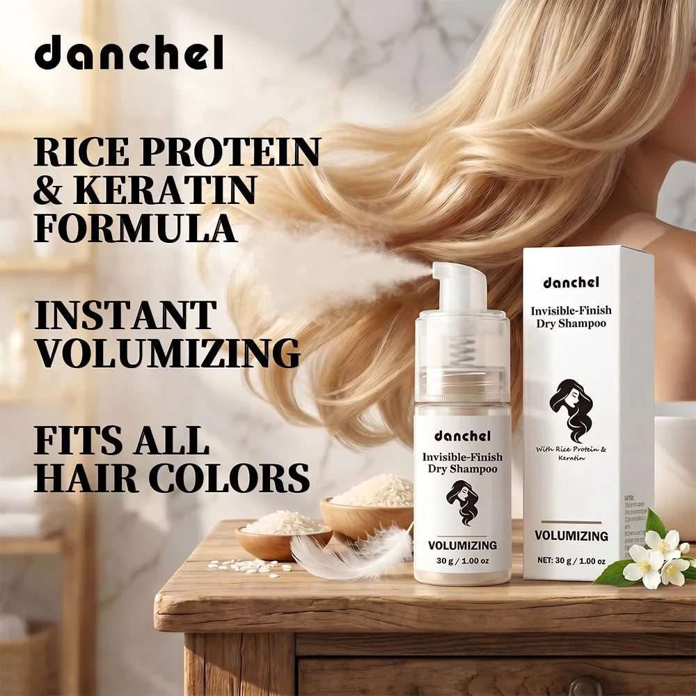 Invisible-Finish Dry Shampoo Oil Control 48H Fits All Hair Colors Protein Repair Strengthens Hair Ultra-fine Dry Hair Powder Peaceful Pleasures Health and Wellness