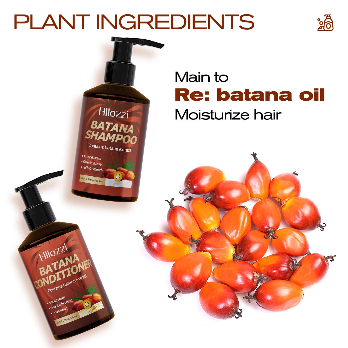Batana Shampoo and Conditioner, thick foam, fresh fragrance, super cleaning power, smooth and moisturizing. Peaceful Pleasures Health and Wellness