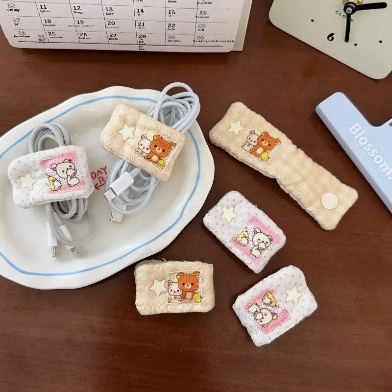 Rilakkuma Cable Organizer – Cute Portable Cord Storage Wrap