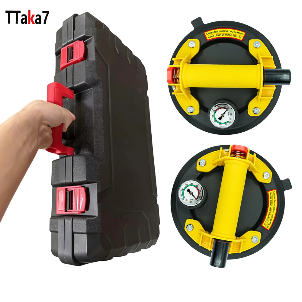 8 Inch 250KG Air Pump Vacuum Suction Cups Powerful Heavy-Duty Strong Hand Pump Sucker Lifted Magnets Handling Tools Peaceful Pleasures Health and Wellness 2PC with box