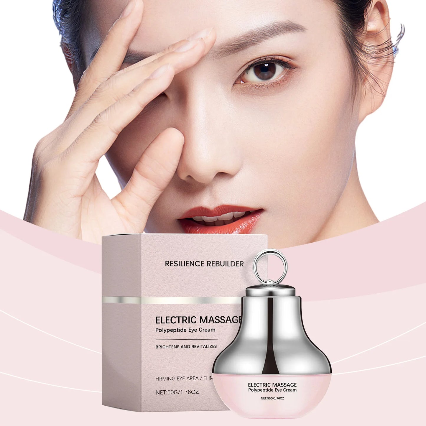 Electric Massage Eye Cream Firming Moisturizing Lifting Fine Line Fade Dark Circles Anti-Wrinkle Reduces Crow's Feet Eye Care Peaceful Pleasures Health and Wellness