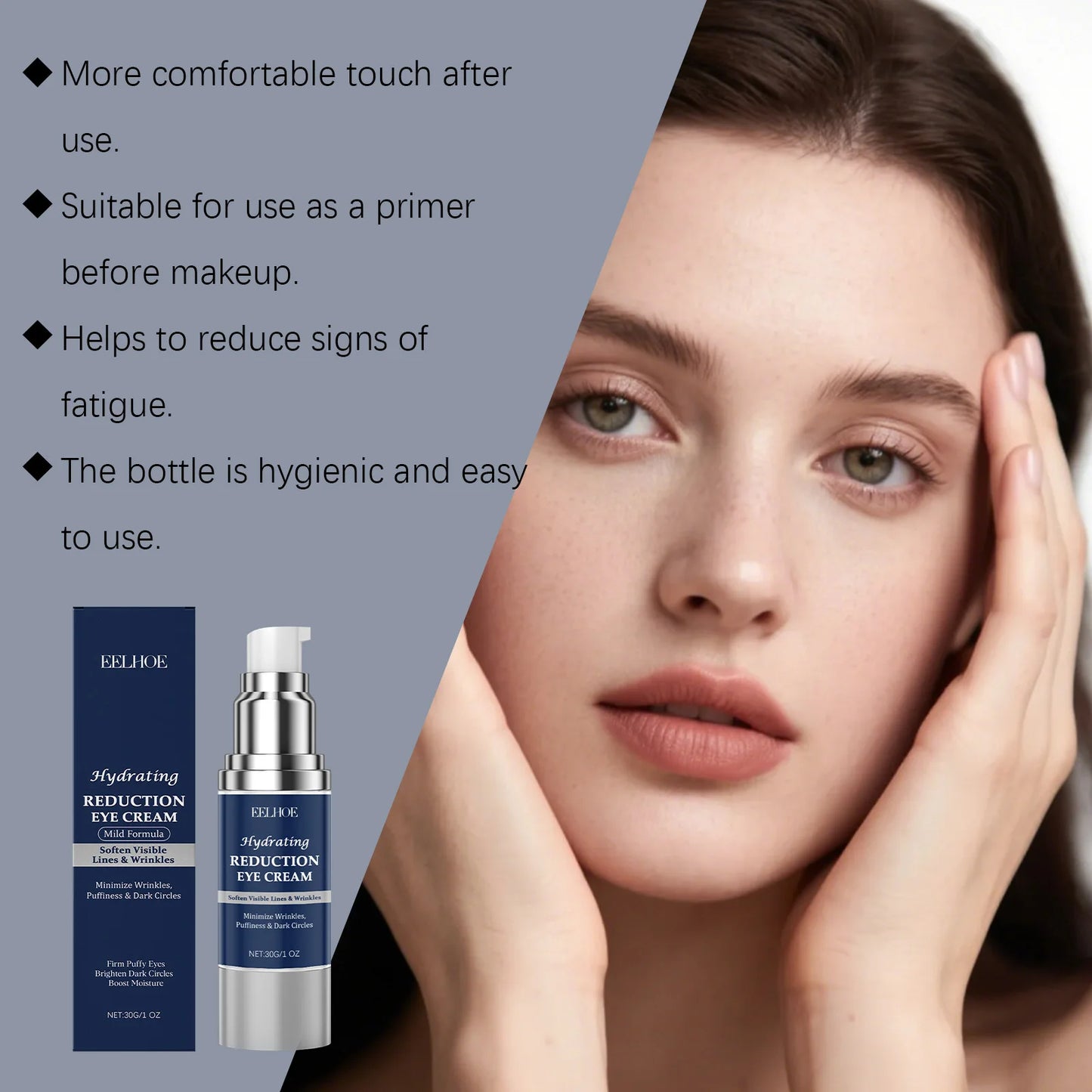 Firming Eye Cream – Hyaluronic Acid, Collagen & Peptides 30g