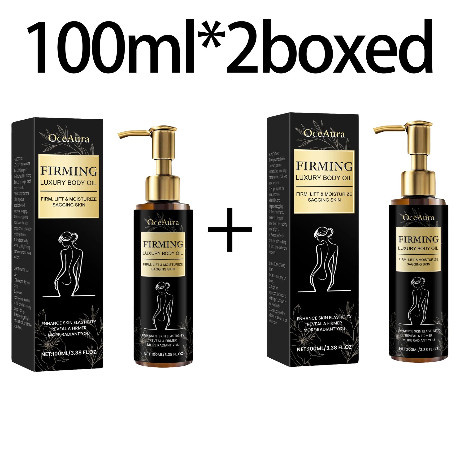 OceAura Firming Body Oil – Tone, Tighten & Hydrate 100ml Firming Body Oil Oasis Select 100ml X 2boxed