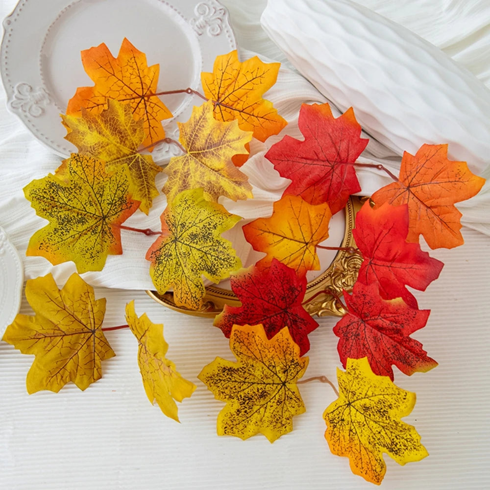 Silk Maple Leaf Artificial Flowers | Wreath & Seasonal Décor
