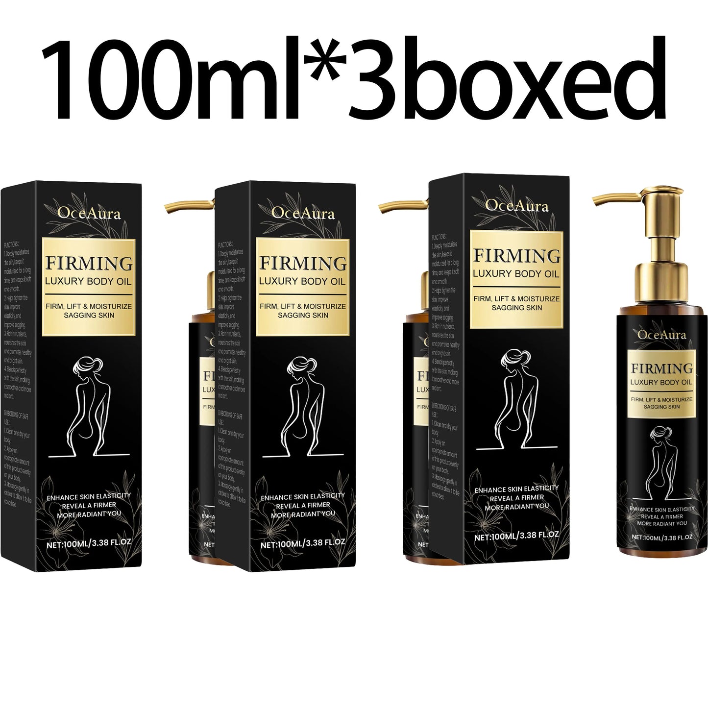OceAura Firming Anti-Cellulite Body Oil | Skin Tightening 100ml