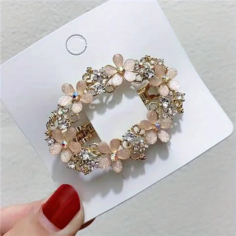Vintage Hollow Alloy Flower Hair Clip | Women's Barrette