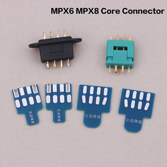MPX6 & MPX8 Connector Set with Soldering Board | RC Airplane RC Connector Set Peaceful Pleasures Health and Wellness