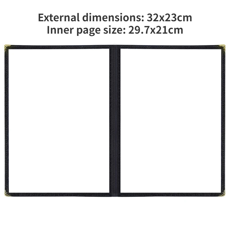 A4 PVC Transparent Menu Cover | Restaurant Menu Holder