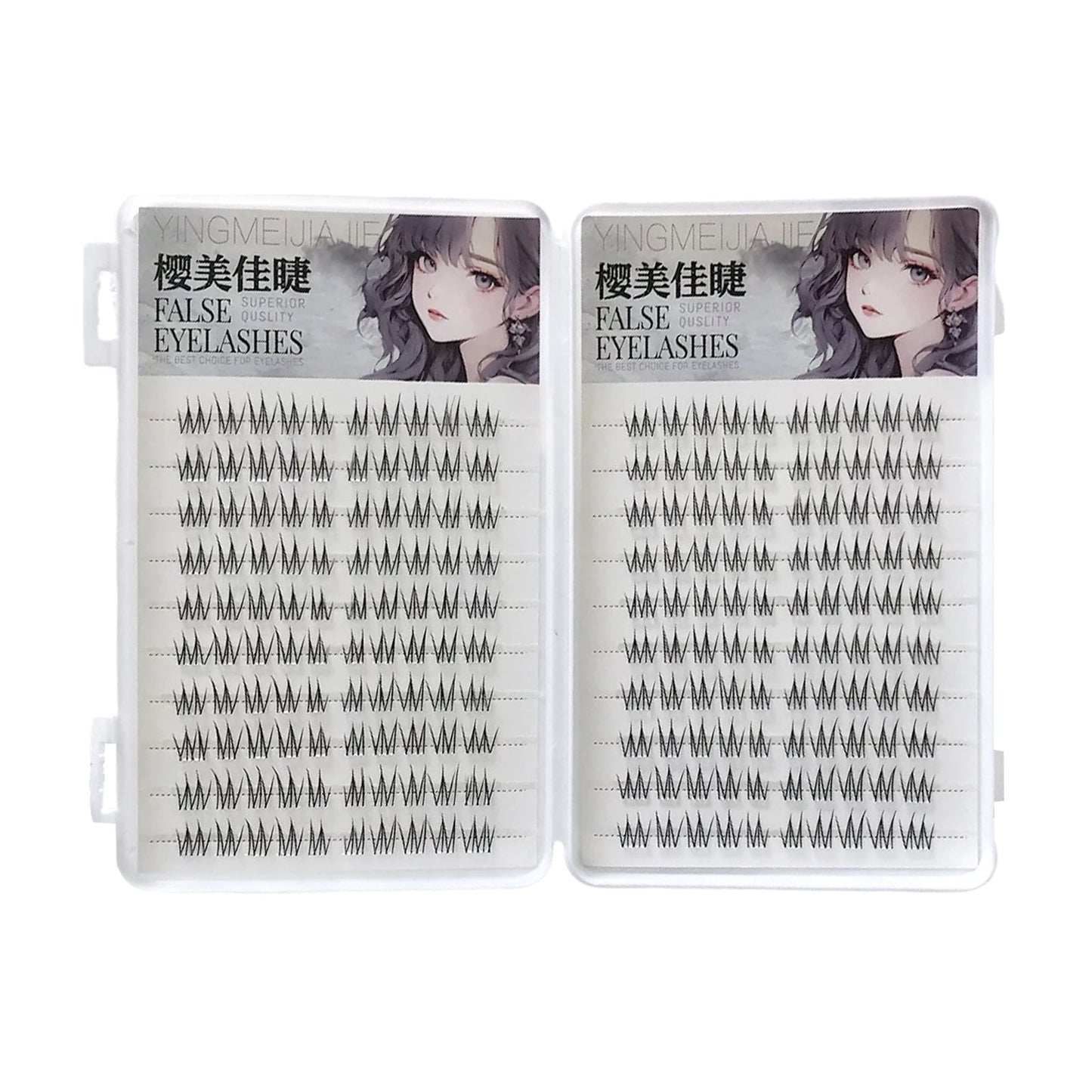 Natural Korean False Eyelash Clusters – Glue-Free DIY Lashes