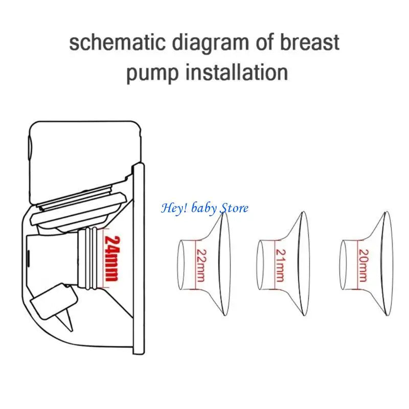 Silicone Breast Flange Insert 14–22mm | Pump Adapter