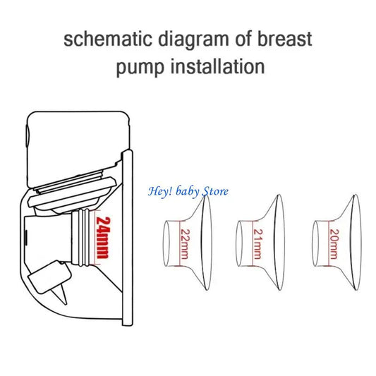 Silicone Breast Flange Insert 14–22mm | Pump Adapter