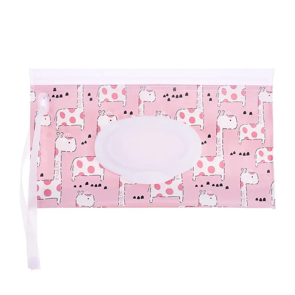 EVA Refillable Baby Wipes Pouch | Flip Cover Snap-Strap Holder