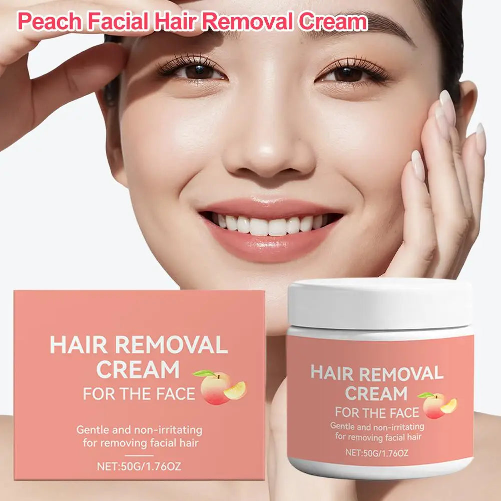 Facial Hair Removal Cream – Aloe Vera & Peach, Face & Lip