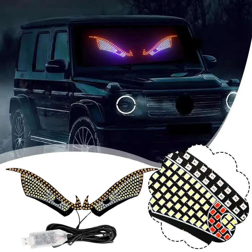 LED Devil Eyes Light for Cars and Trucks | USB Warning Lights Peaceful Pleasures Health and Wellness