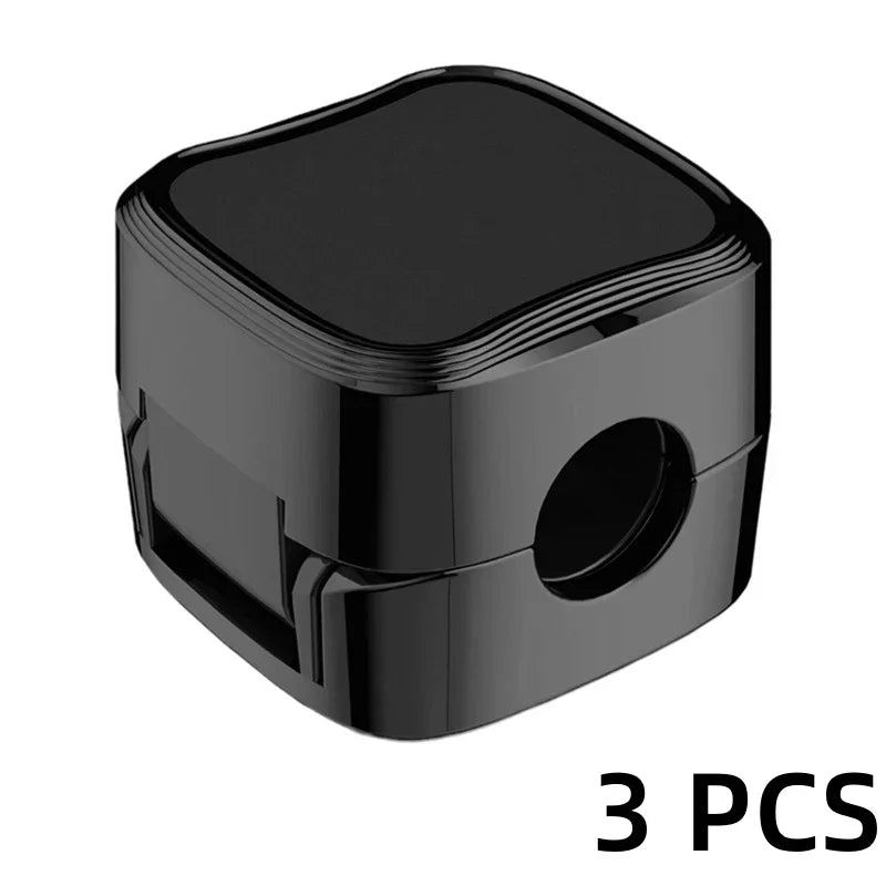 Magnetic Cable Management Clips 6-Pack | Wire Cord Organizer Cable Management Clips Peaceful Pleasures Health and Wellness 3 Pcs Black