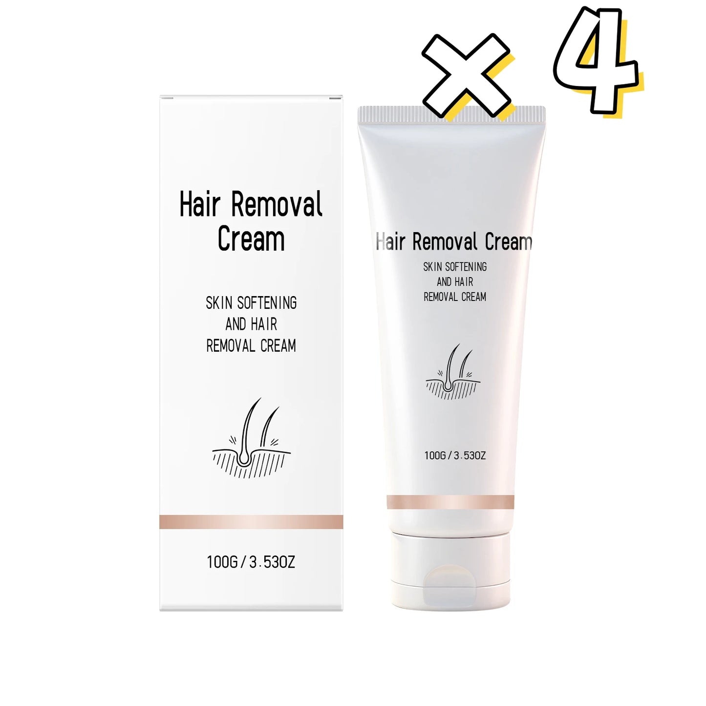 Painless Hair Removal Cream for Sensitive Skin | Body & Private Areas