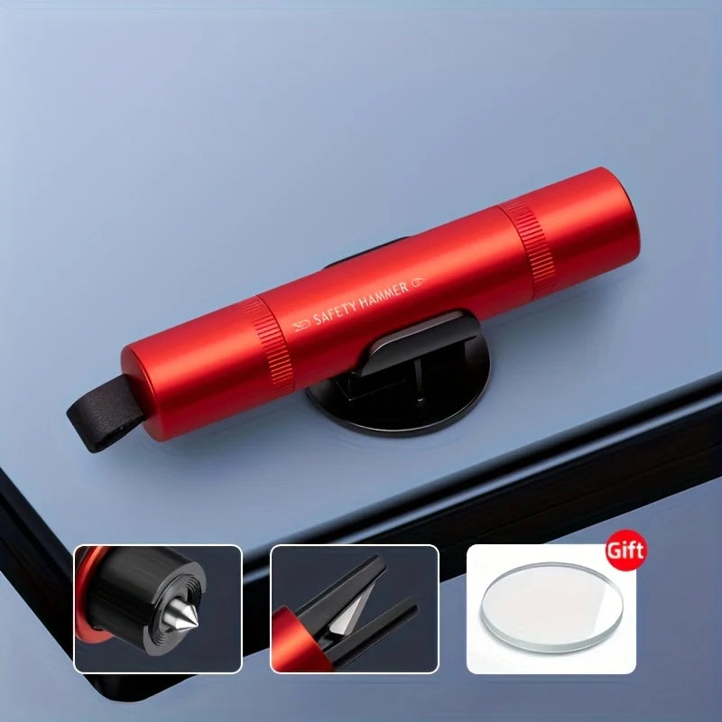 1/2 Set of Two Color Options to Choose From: Car Safety Hammer with Window Breaker and Seatbelt Cutter, Emergency Escape Tool, Portable Multifunctional Safety Hammer, Emergency Escape Window-Breaking Gadget Peaceful Pleasures Health and Wellness 1 Set 1