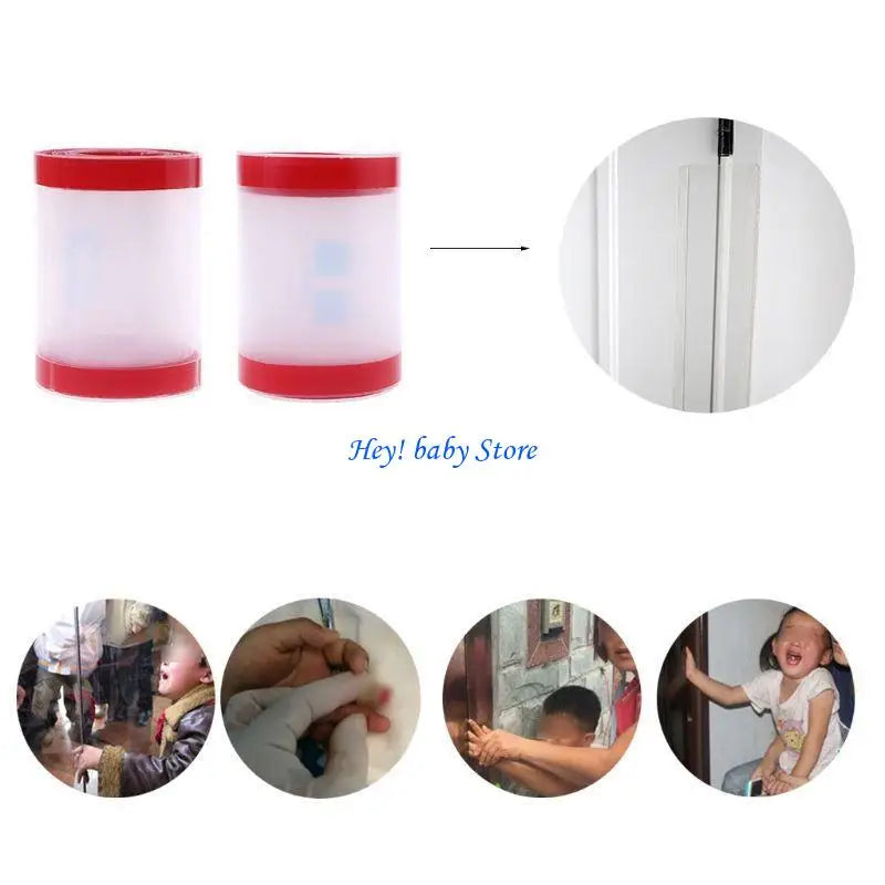 Clear Door Hinge Finger Pinch Guard – Baby Child Safety Cover