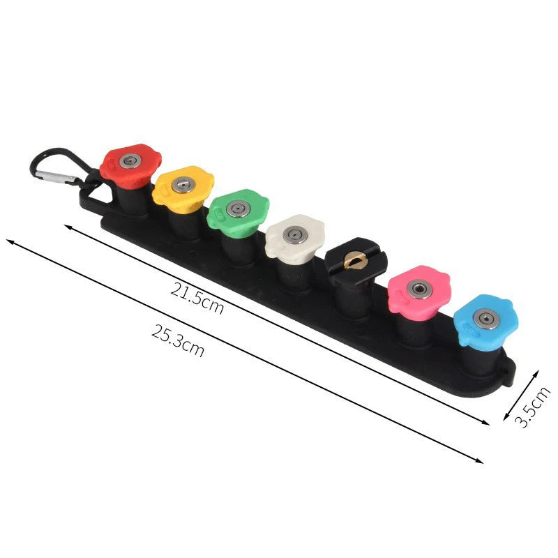 Pressure Washer Nozzle Tips Set – 5/7 Tips & Holder, 1/4" Quick Connect
