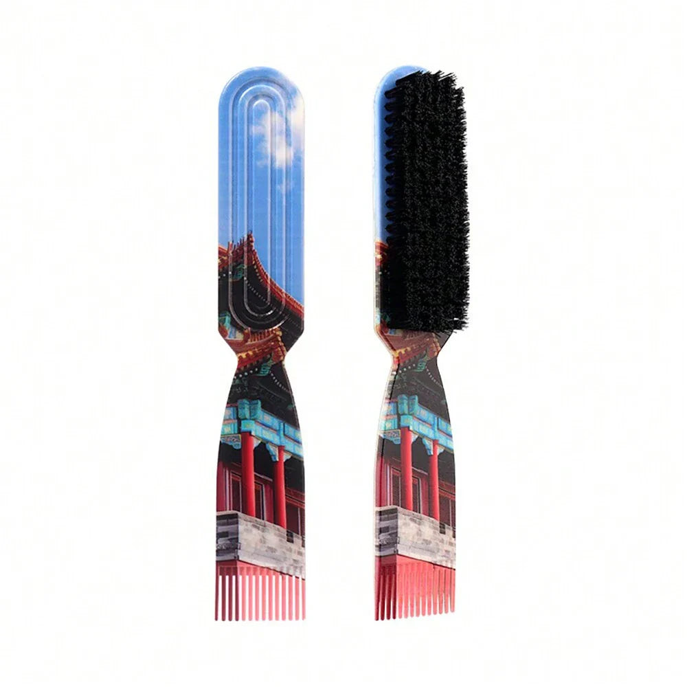 Retro Print Anti-Static Hair Comb – Men's Styling & Detangling