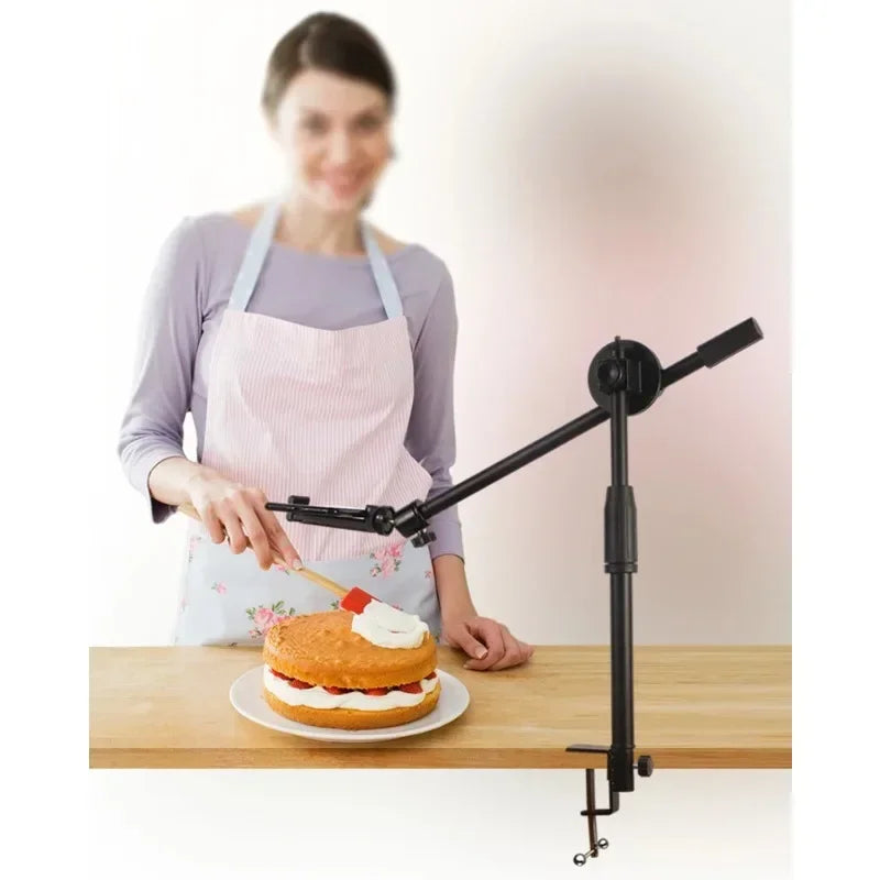 Overhead Phone Tripod Stand | Articulated Arm Table Mount