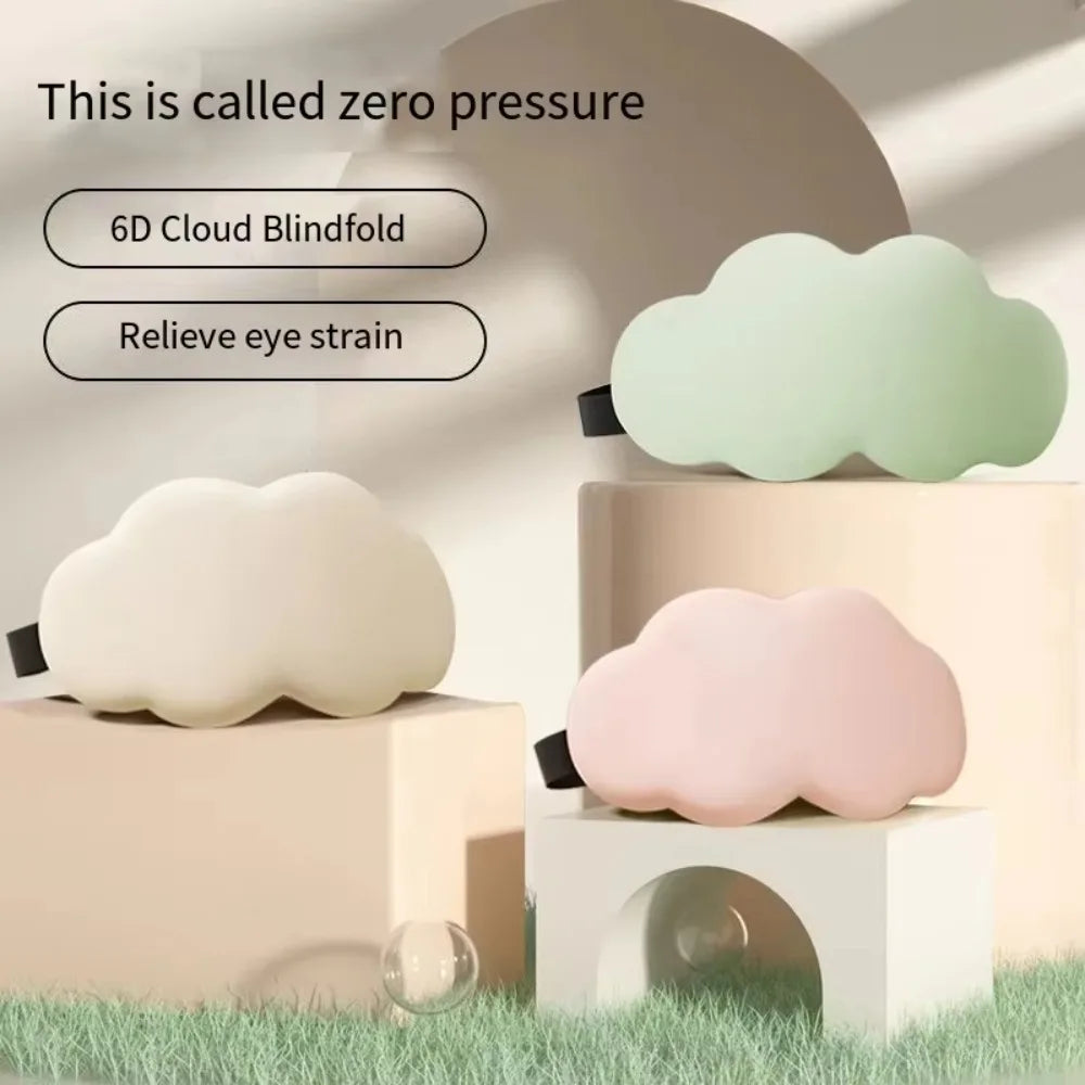 Cloud Shape Sleep Mask – 100% Light Blocking Eye Cover