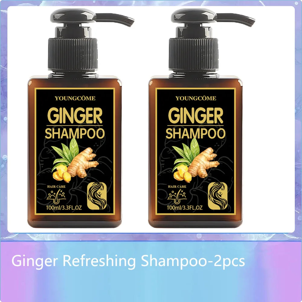 YOUNGCOME Ginger Shampoo 2-Set | 72H Oil Control & Volume 100ml