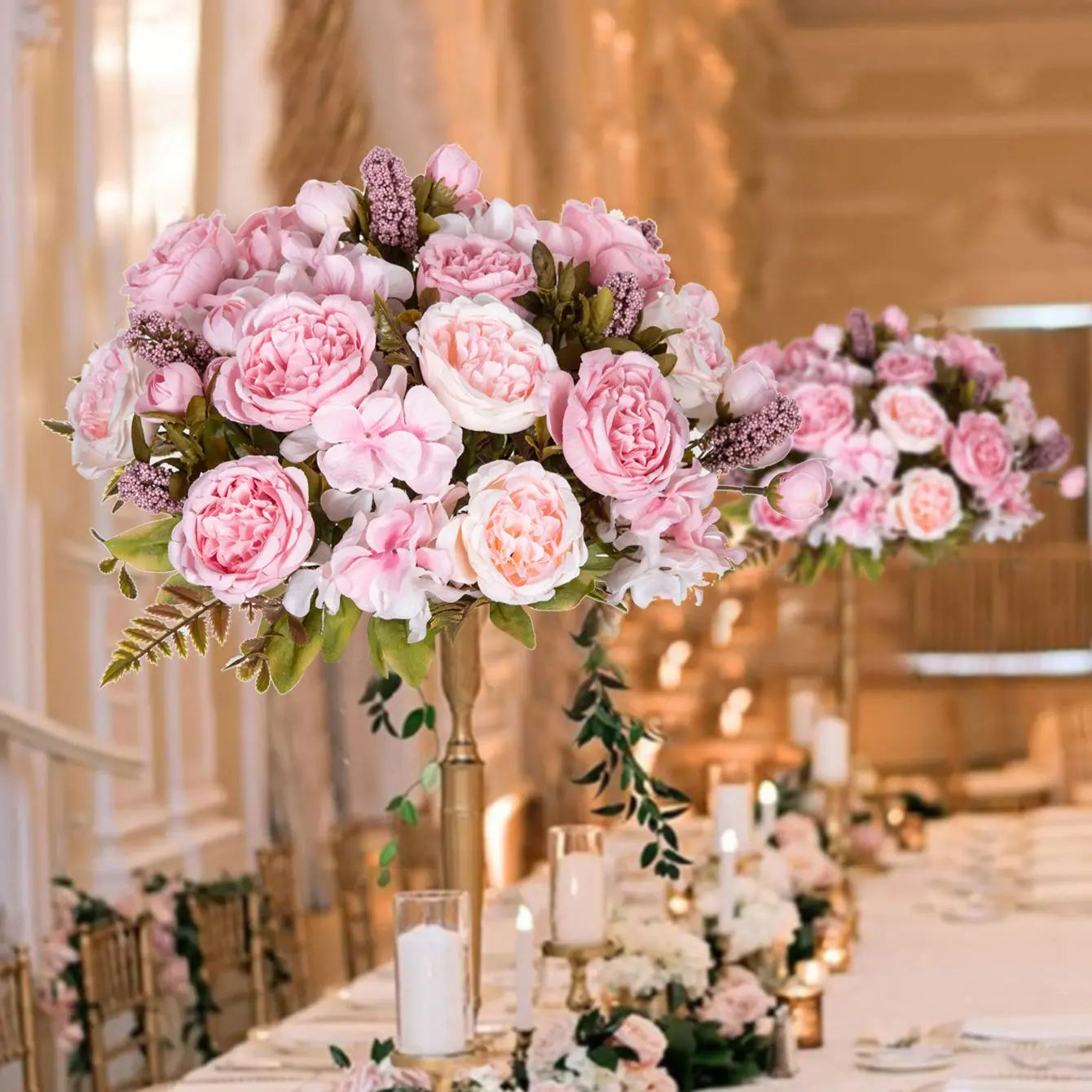 Artificial Silk Peony Hydrangea Flowers – Wedding & Home Decor