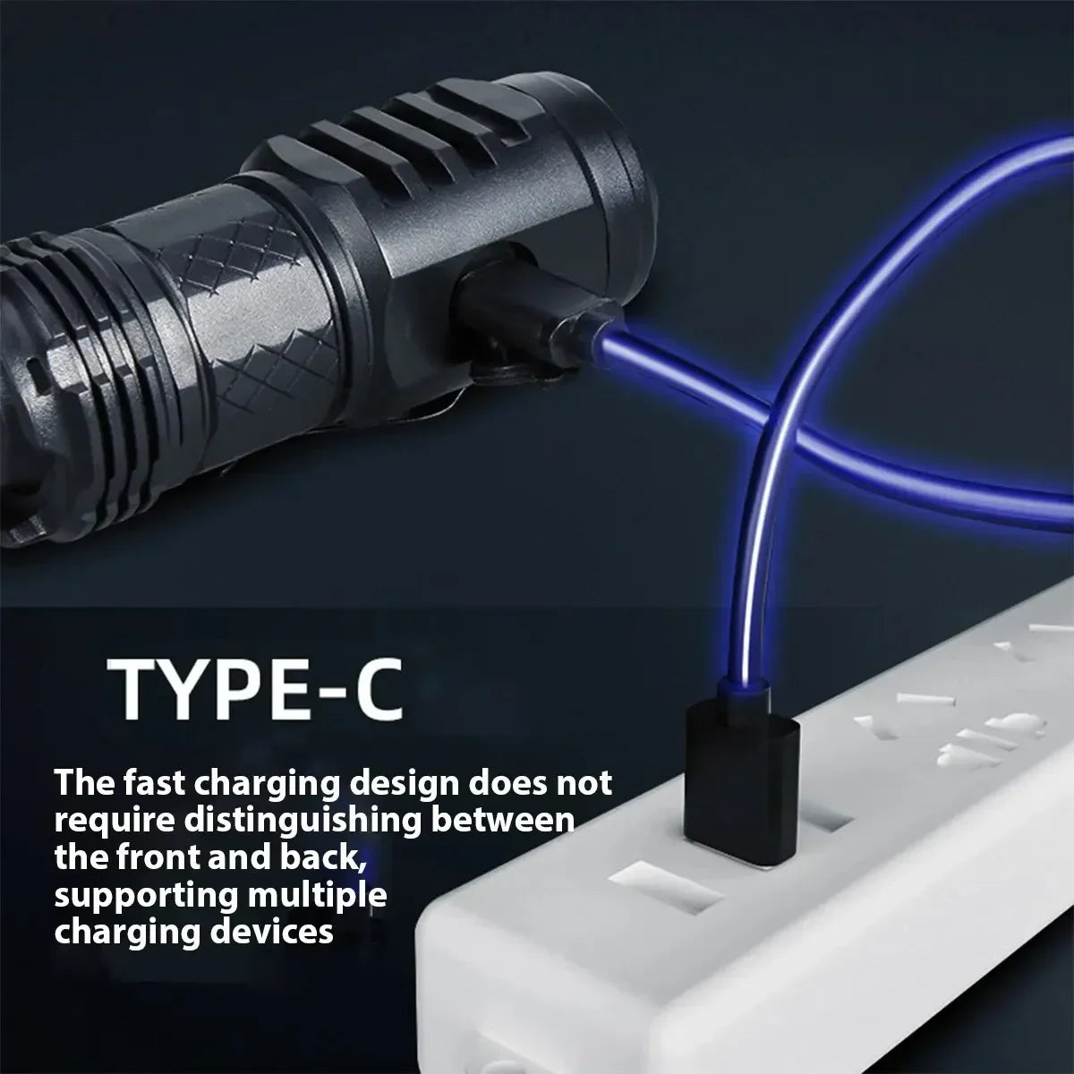 ESMARTER Mini 3-LED Flashlight | Type-C, 800 Lumen, 5 Modes