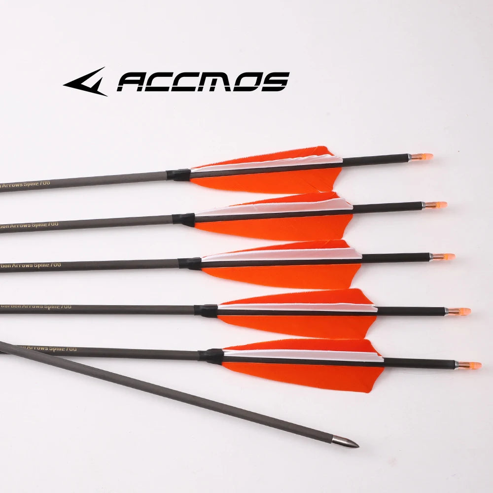 6 Pure Carbon Arrow ID4 Spine 300 400 500 600 700 800 900 1000 1100
